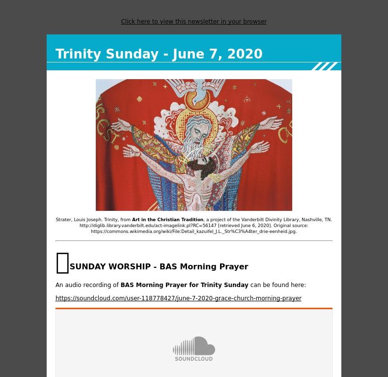 Trinity Sunday - June 7, 2020